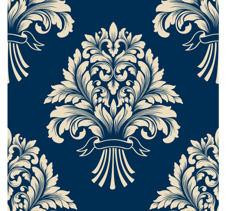 Dessous de verre vintage motif de feuilles délicates - TenStickers