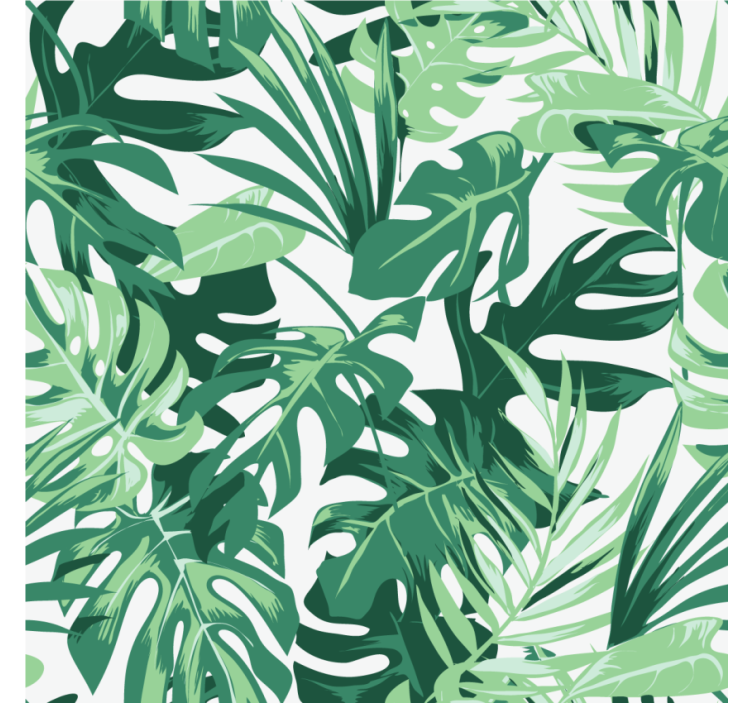 Dessous de verre inspiration feuille tropicale - TenStickers