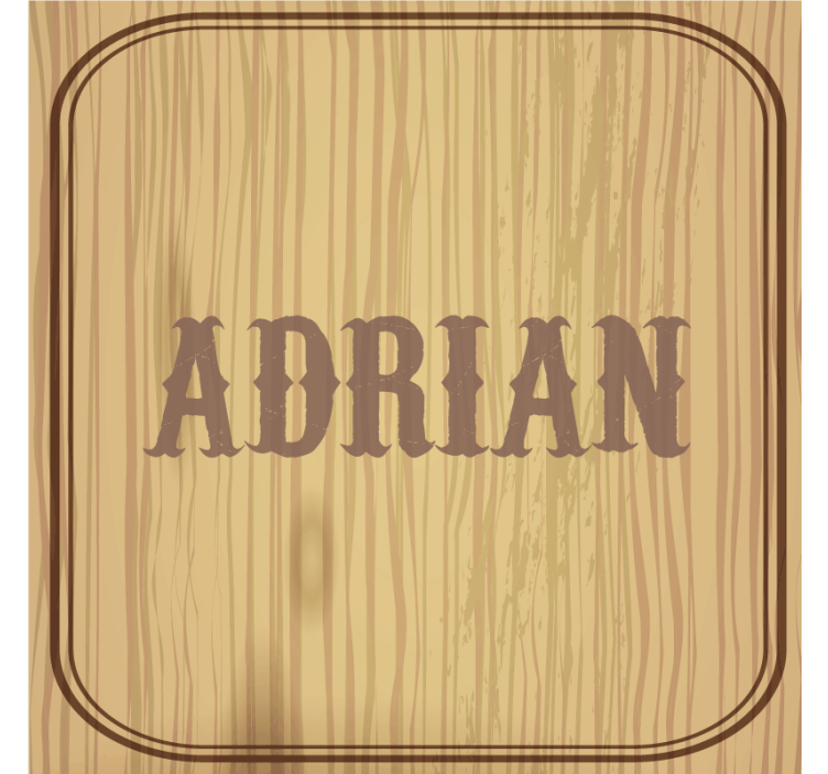 Dessous de verre personnalisé Nom d'usage - TenStickers