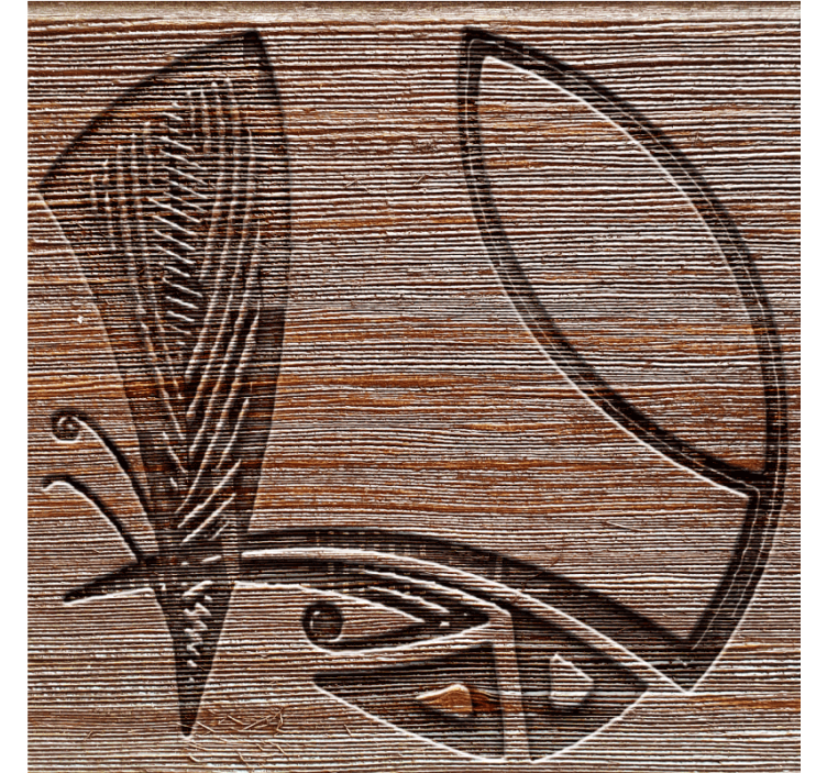 Dessous de verre motifs bois complexes - TenStickers