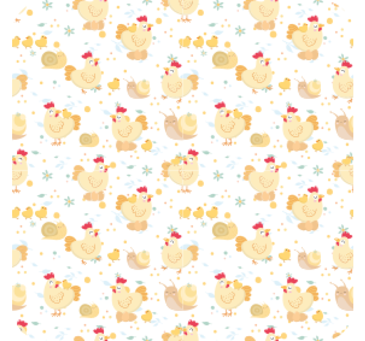 Dessous de verre geek motif poule ludique - TenStickers