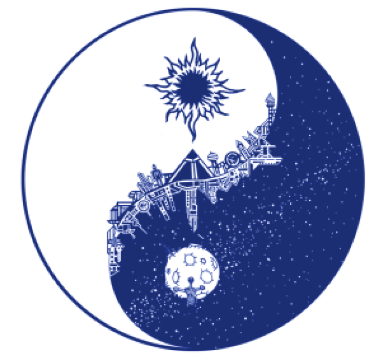 Dessous de verre bière scène cosmique céleste - TenStickers