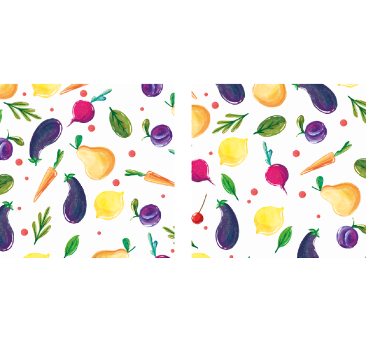 Dessous de verre moderne Plusieurs fruits et légumes - TenStickers