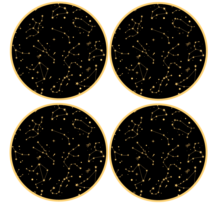 Dessous de verre geek motifs célestes - TenStickers