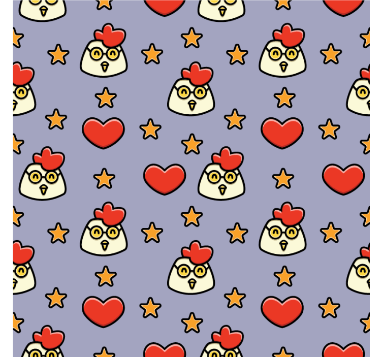 Dessous de verre geek têtes de poules ludiques - TenStickers