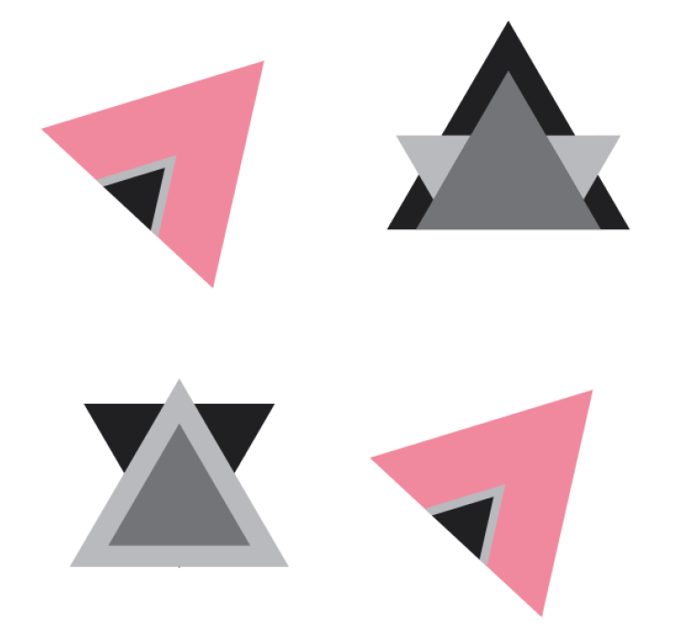 Dessous de verre couches de formes géométriques - TenStickers