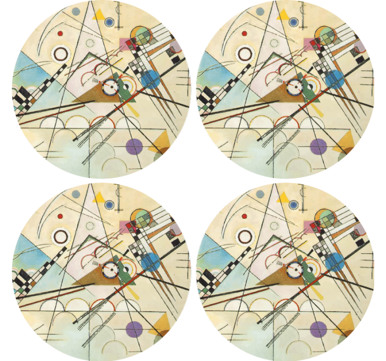 Dessous de verre motif circulaire géométrique - TenStickers