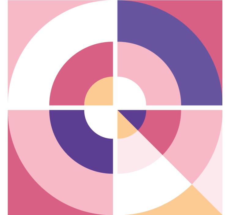 Dessous de verre moderne formes géométriques colorées - TenStickers