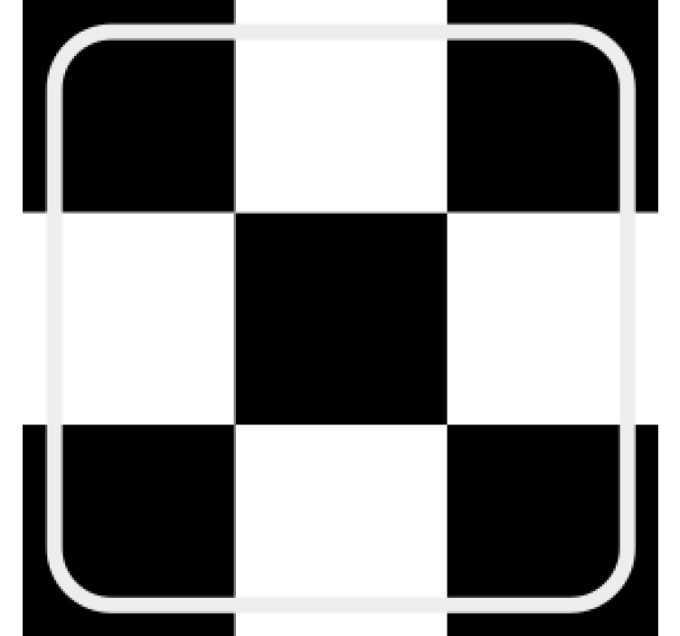 Dessous de verre motif damier carré - TenStickers