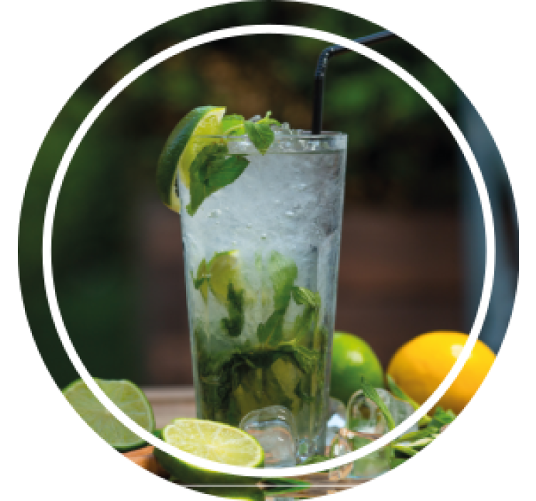 Dessous de verre moderne boisson menthe rafraîchissante - TenStickers