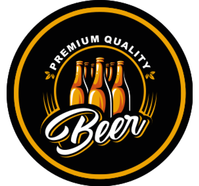 Dessous de verre bière Écusson boisson qualité premium - TenStickers