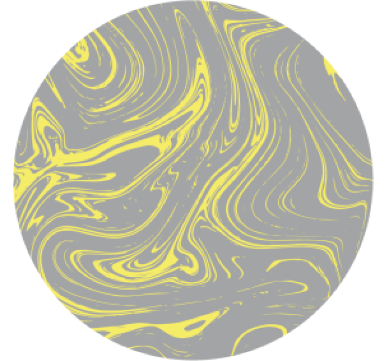 Dessous de verre motifs jaunes tourbillonnants - TenStickers