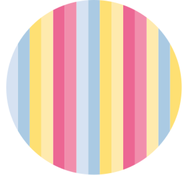 Dessous de verre motif rayé coloré - TenStickers