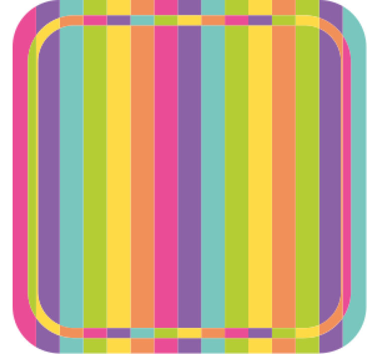 Dessous de verre bière motif coloré vibrant - TenStickers