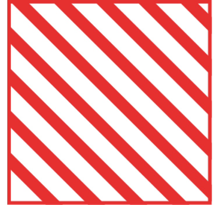 Dessous de verre motif rayures rouges - TenStickers