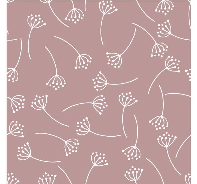 Dessous de verre motif de dessin floral - TenStickers