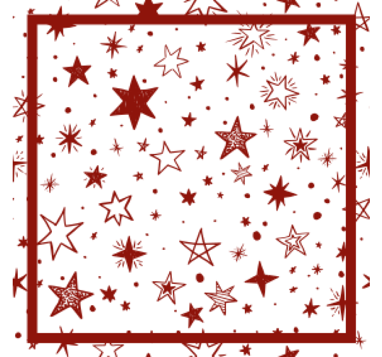 Dessous de verre noël motif étoilé des fêtes - TenStickers