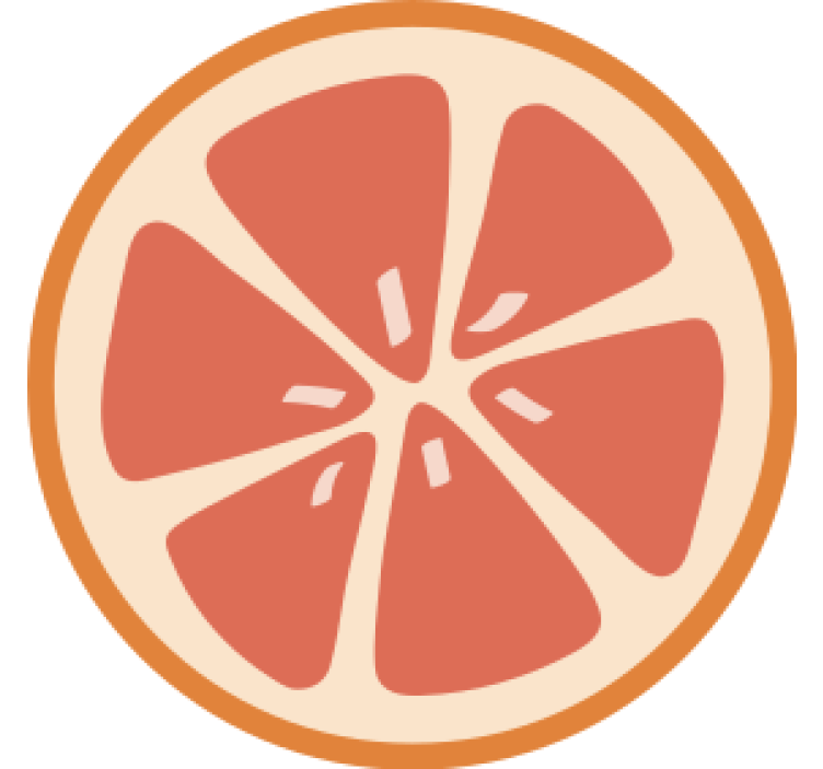 Dessous de verre bière motifs de tranches d'agrumes - TenStickers