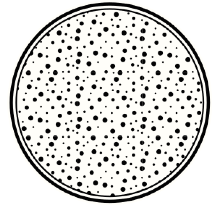 Dessous de verre motif pois noirs - TenStickers