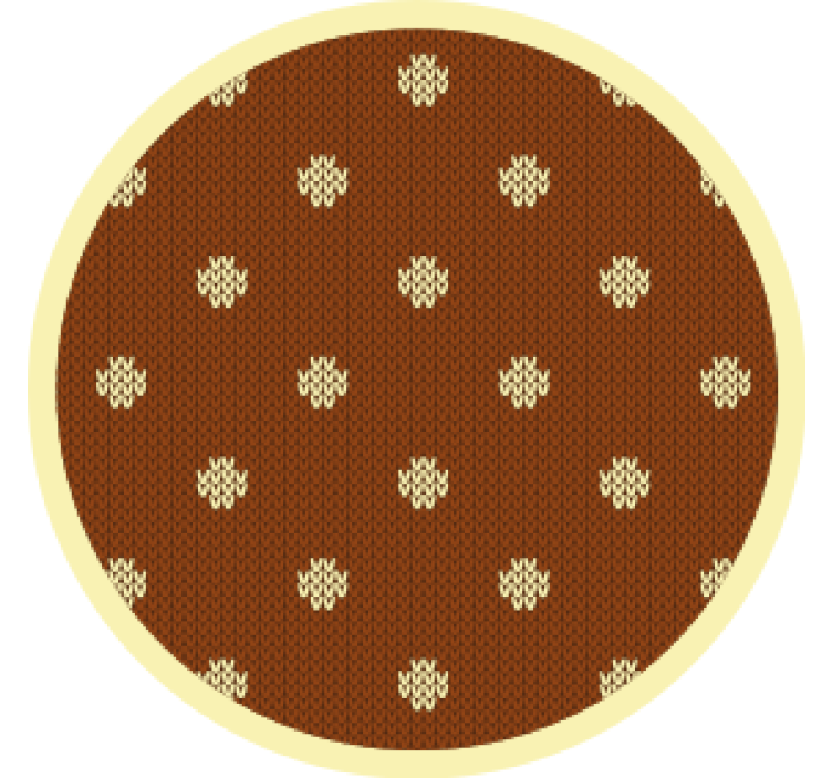 Dessous de verre à pois bruns texturés - TenStickers