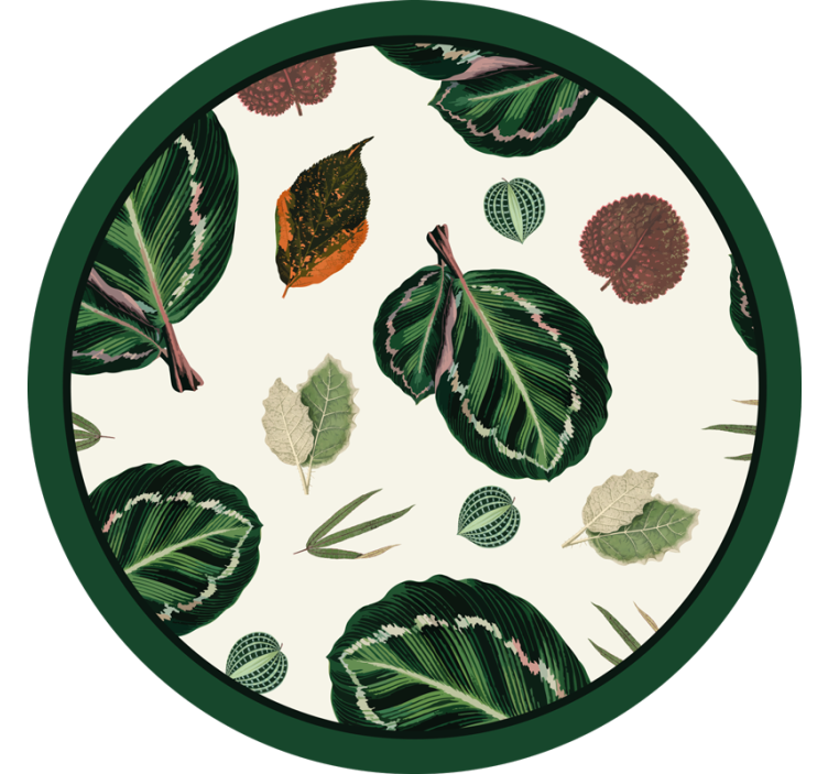Dessous de verre motifs feuilles - TenStickers