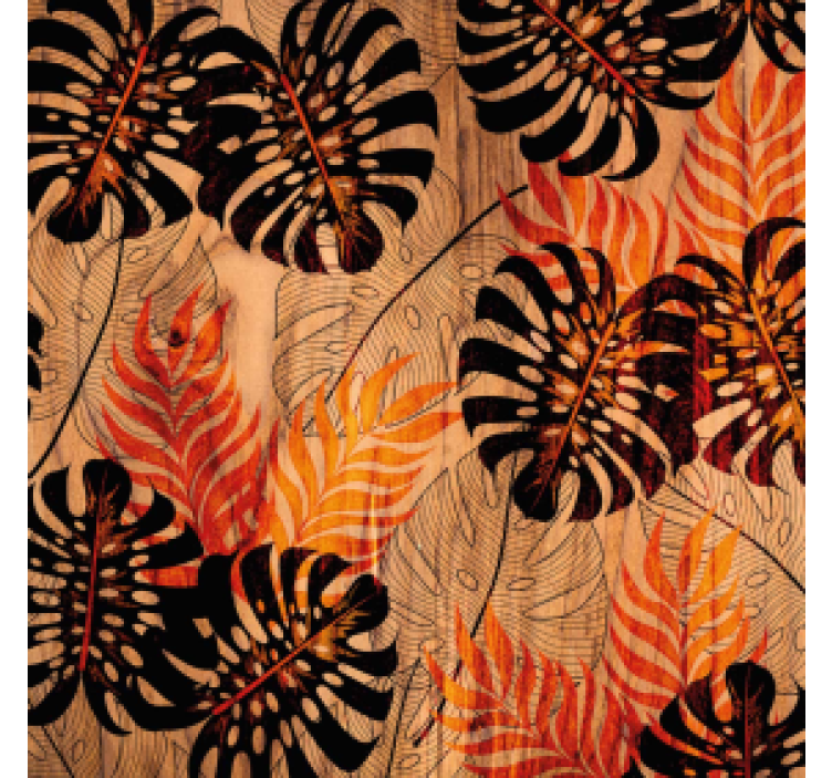 Dessous de verre motif feuillage tropical - TenStickers