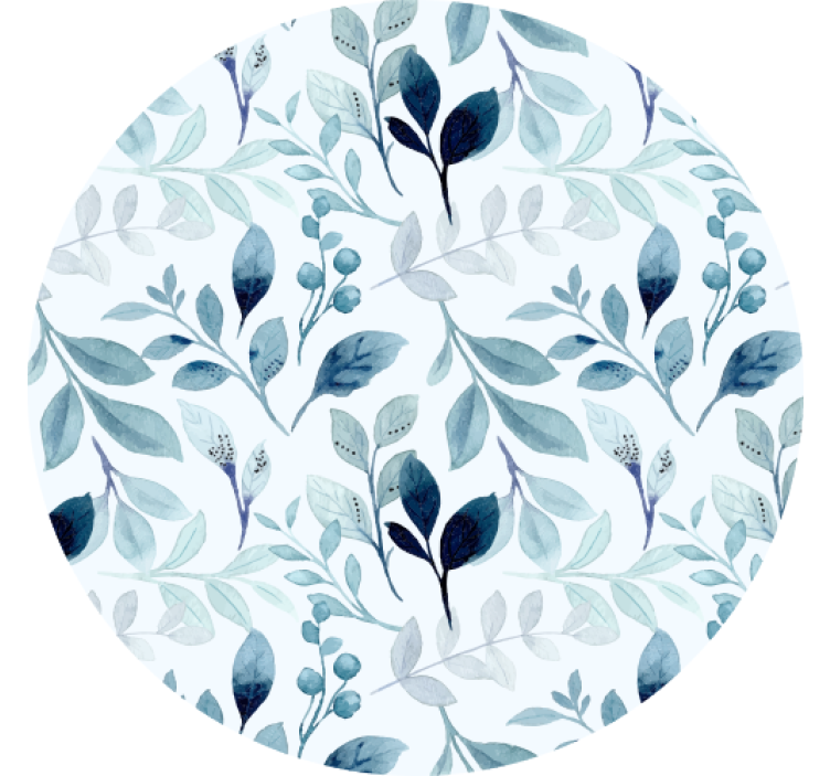 Dessous de verre motif feuilles florales - TenStickers