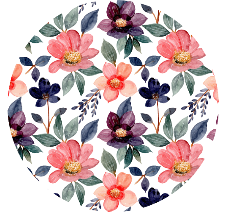 Dessous de verre geek motif floral éclaboussant - TenStickers