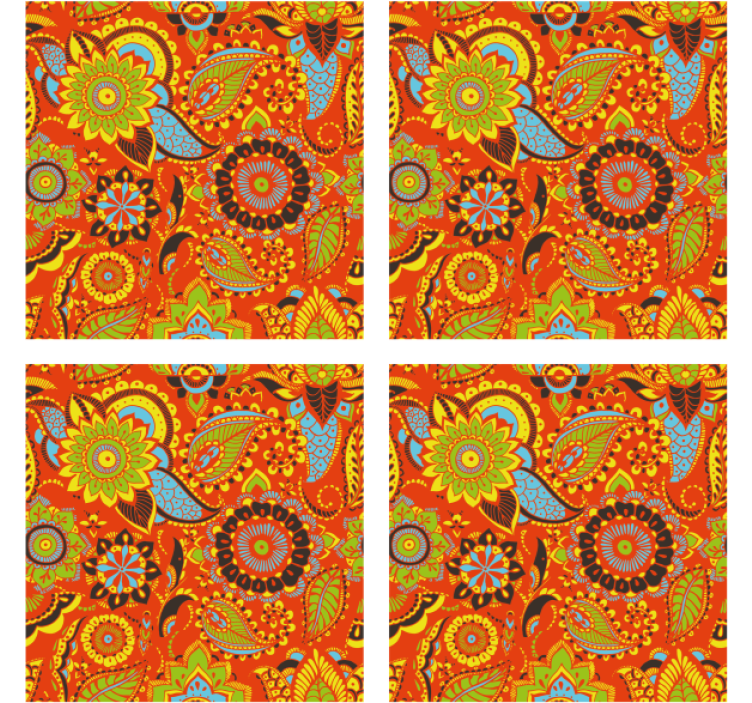 Dessous de verre geek motif botanique vibrant - TenStickers