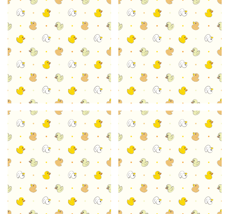 Dessous de verre moderne motif canard charmant - TenStickers