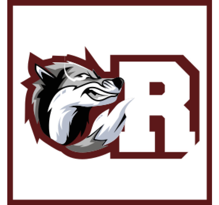 Dessous de verre personnalisable monogramme loup - TenStickers