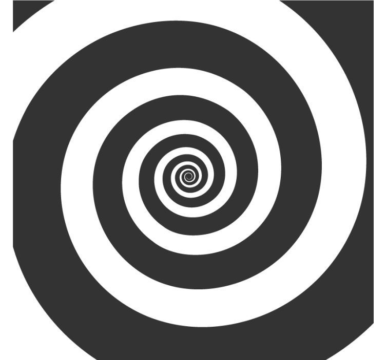 Dessous de verre motif spirale contrasté - TenStickers