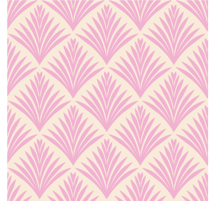 Dessous de verre motif feuilles rose pâle - TenStickers