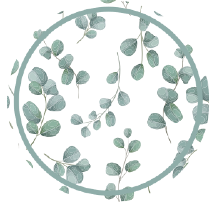 Dessous de verre motif feuilles d'eucalyptus - TenStickers