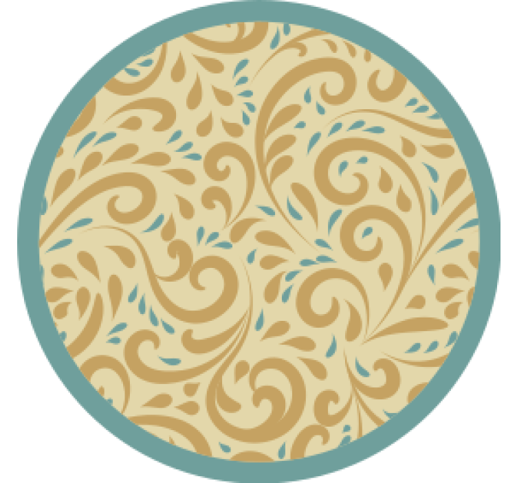 Dessous de verre inspiration florale Élégante - TenStickers