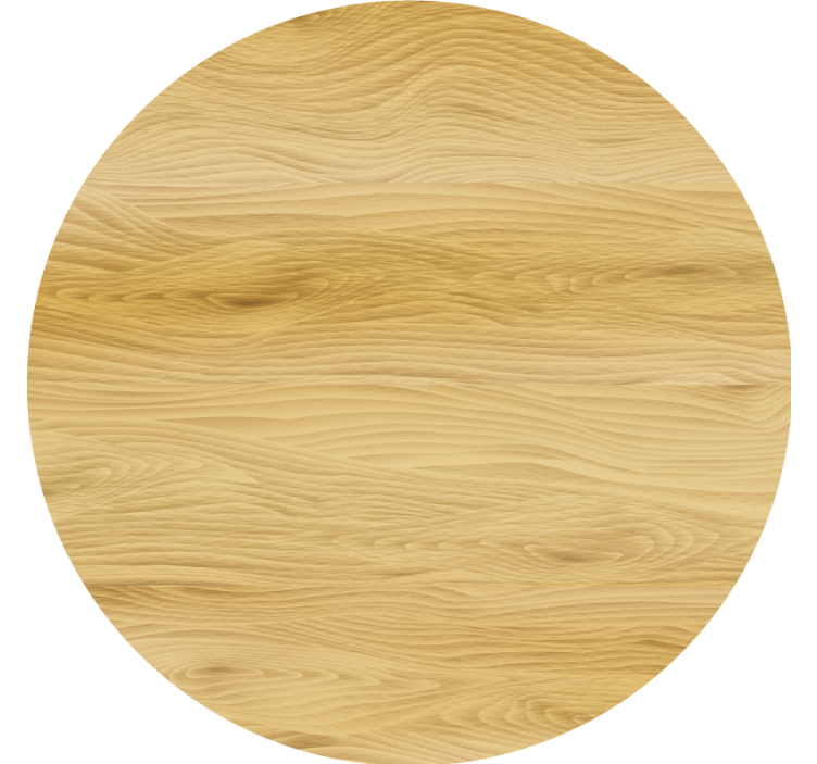Dessous de verre surface circulaire en bois naturel - TenStickers