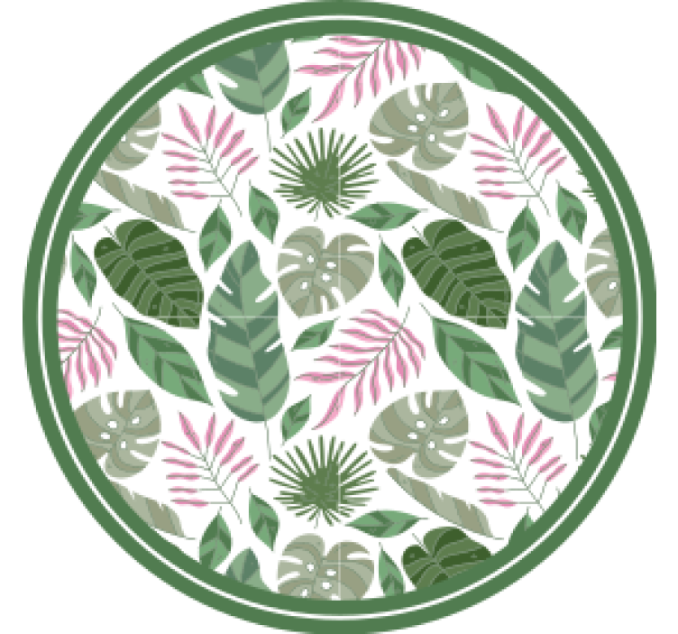 Dessous de verre bière concept feuille tropicale - TenStickers