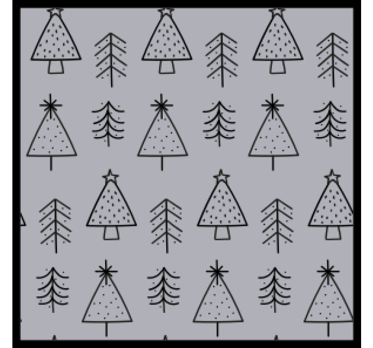 Dessous de verre noël motifs d'arbres stylisés - TenStickers