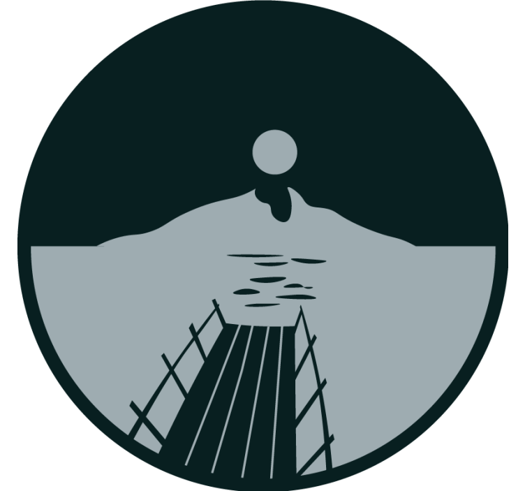 Dessous de verre bière coucher de soleil sur l'eau - TenStickers