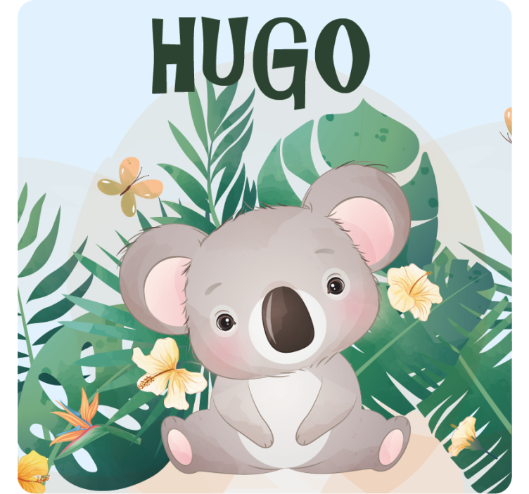 Dessous de verre personnalisable koala adorable - TenStickers