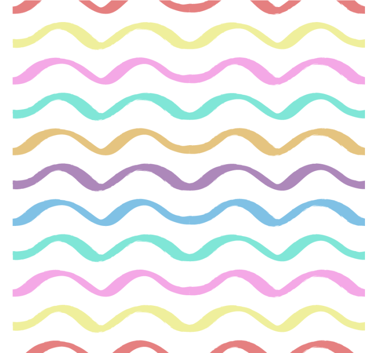 Dessous de verre motif ondulé vibrant - TenStickers