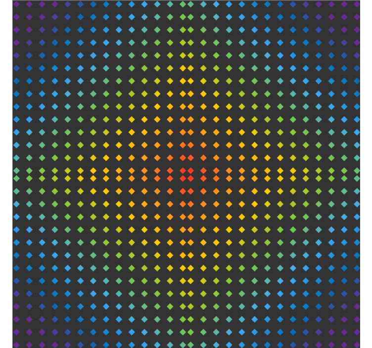 Dessous de verre motif à pois colorés - TenStickers