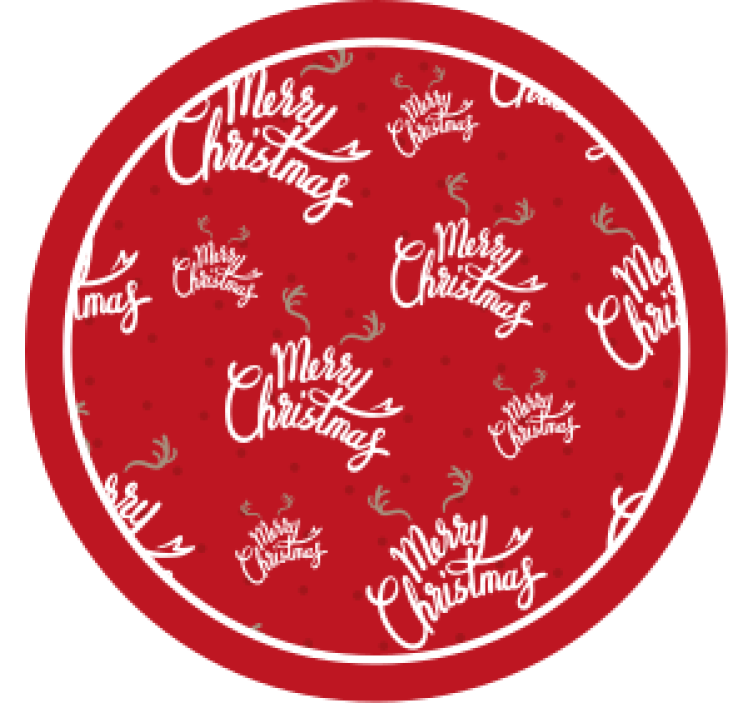 Dessous de verre noël célébration rouge festive - TenStickers