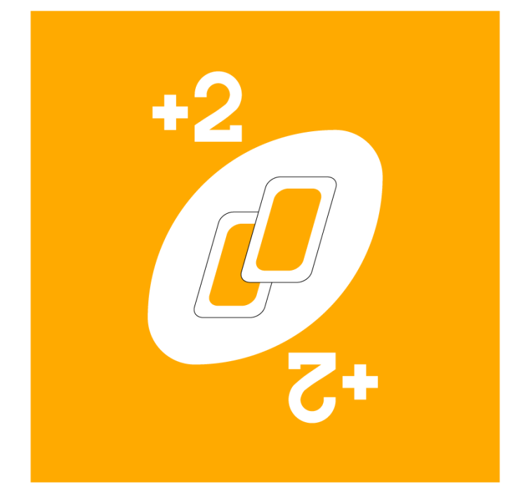 Dessous de verre geek formes entrelacées avec chiffres - TenStickers