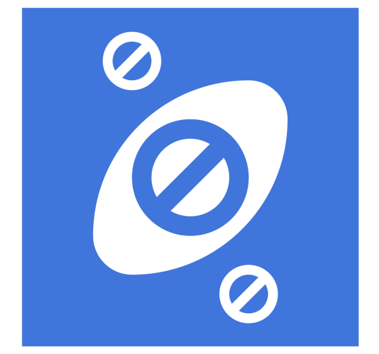 Dessous de verre bière formes abstraites bleues - TenStickers
