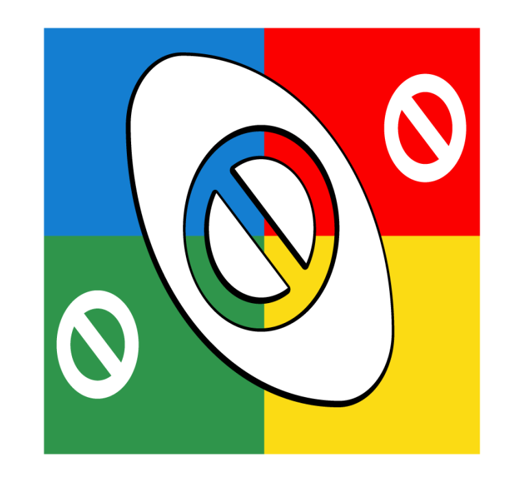 Dessous de verre Carte stop uno en quatre part - TenStickers