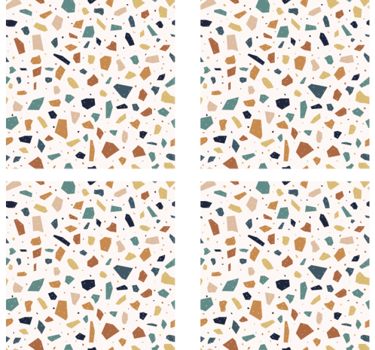 Dessous de verre bière motif terrazzo - TenStickers