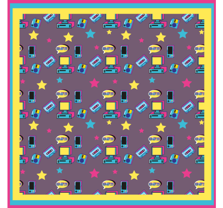 Dessous de verre vintage Jeux vidéo années-80 - TenStickers