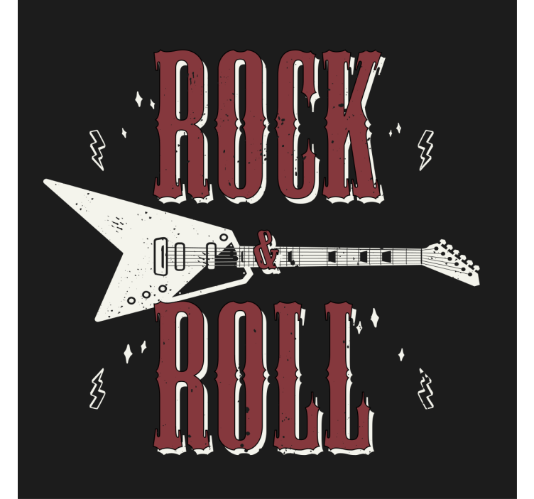 Dessous de verre citation guitare et musique - TenStickers