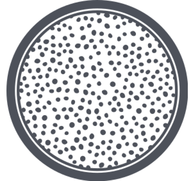 Dessous de verre motif à pois circulaires - TenStickers